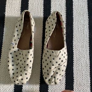 Toms Classics Natural Hemp Polka Dot Flats